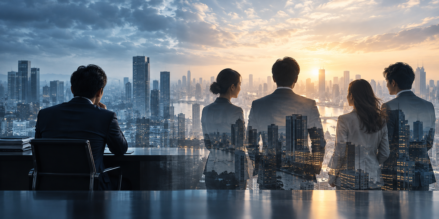 一人で事業課題を抱える経営者と、専門家とともに次の成長を目指す姿
